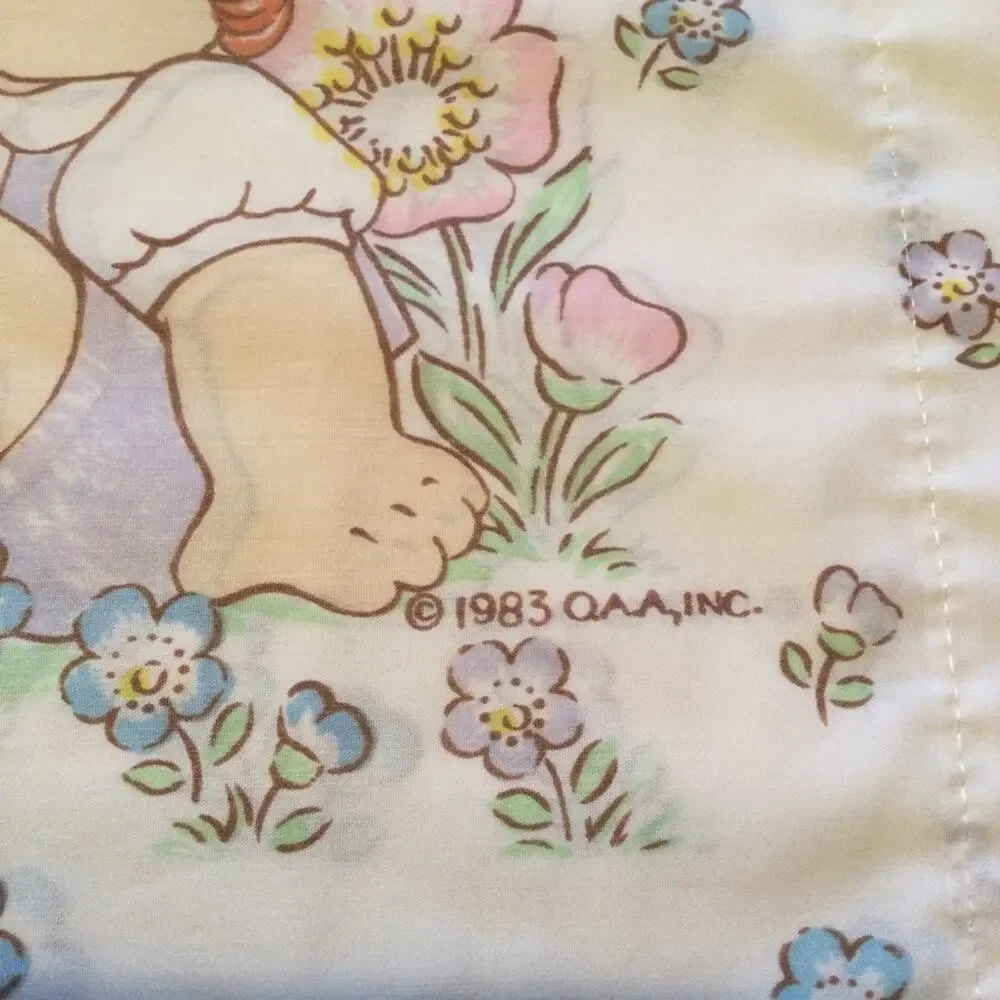 Vintage 1983 Cabbage Patch Kids Full fitted Sheet & 2 pillowcases